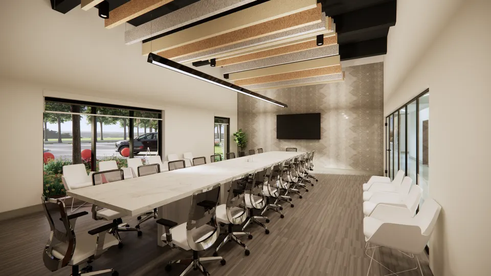 Conference room, interior rendering