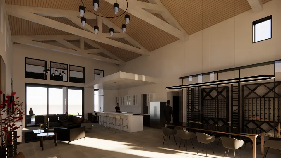 Kitchen & dining, interior rendering